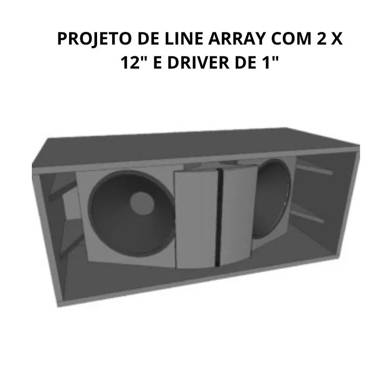 PROJETO DE CAIXA COM 4 X 10 POLEGADAS PARA MÉDIOS GRAVES.