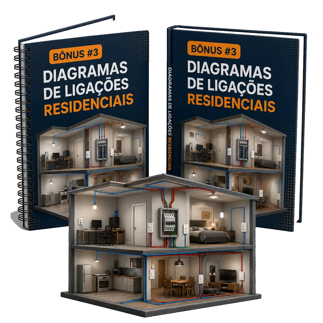 Mockup dos Diagramas de Ligações Residenciais